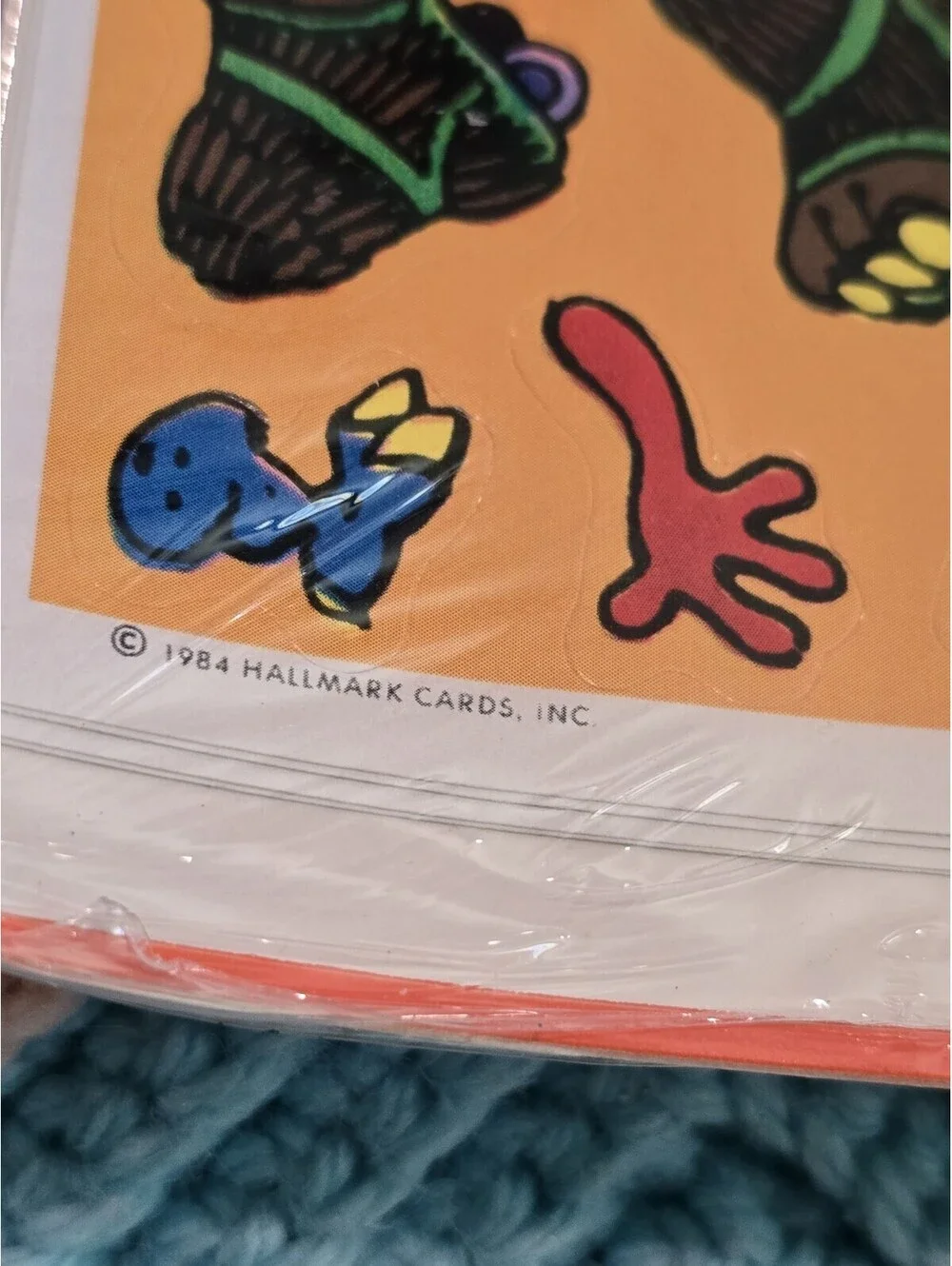 Vintage NOS 1984 Hallmark Ambassador Stickers Build Your Own Monster Halloween